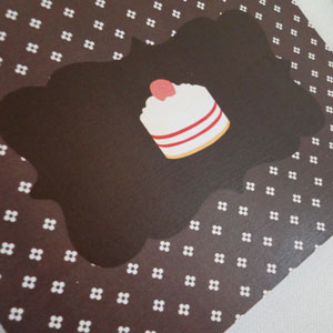 Chocolate Cupcake Postcard