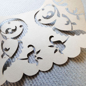 Laser cut Cupcake Wrapping Detail