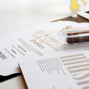 Close up of Wedding Invitation